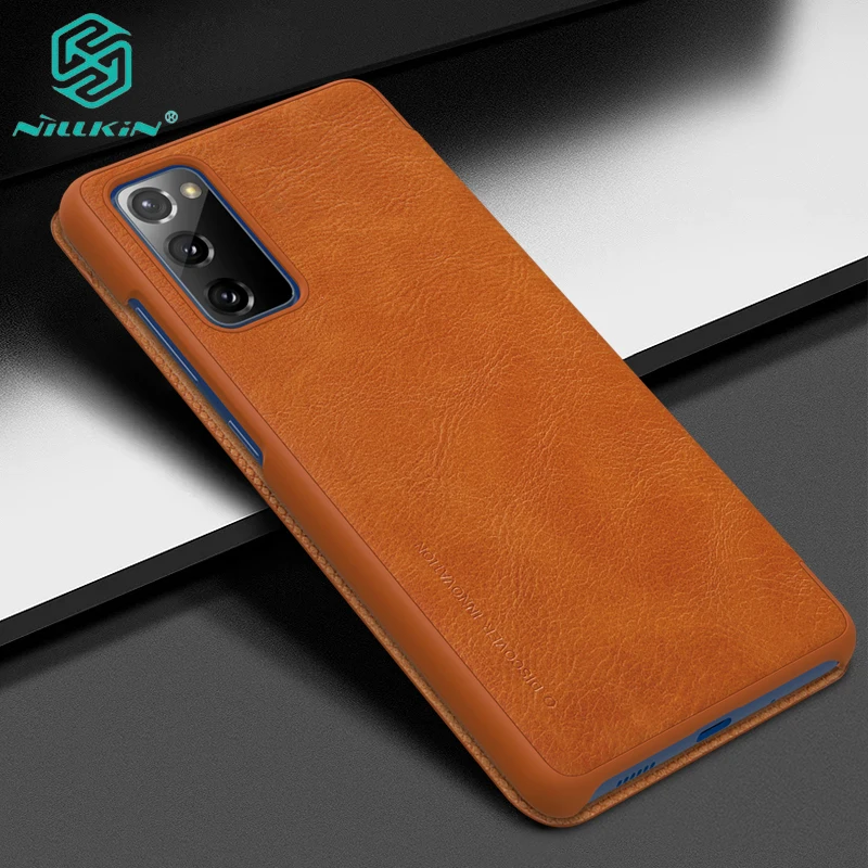 

For Samsung Galaxy S20 FE Case Flip Cover Nillkin Qin Luxury Leather Book Wallet Protective Case Quality Leather
