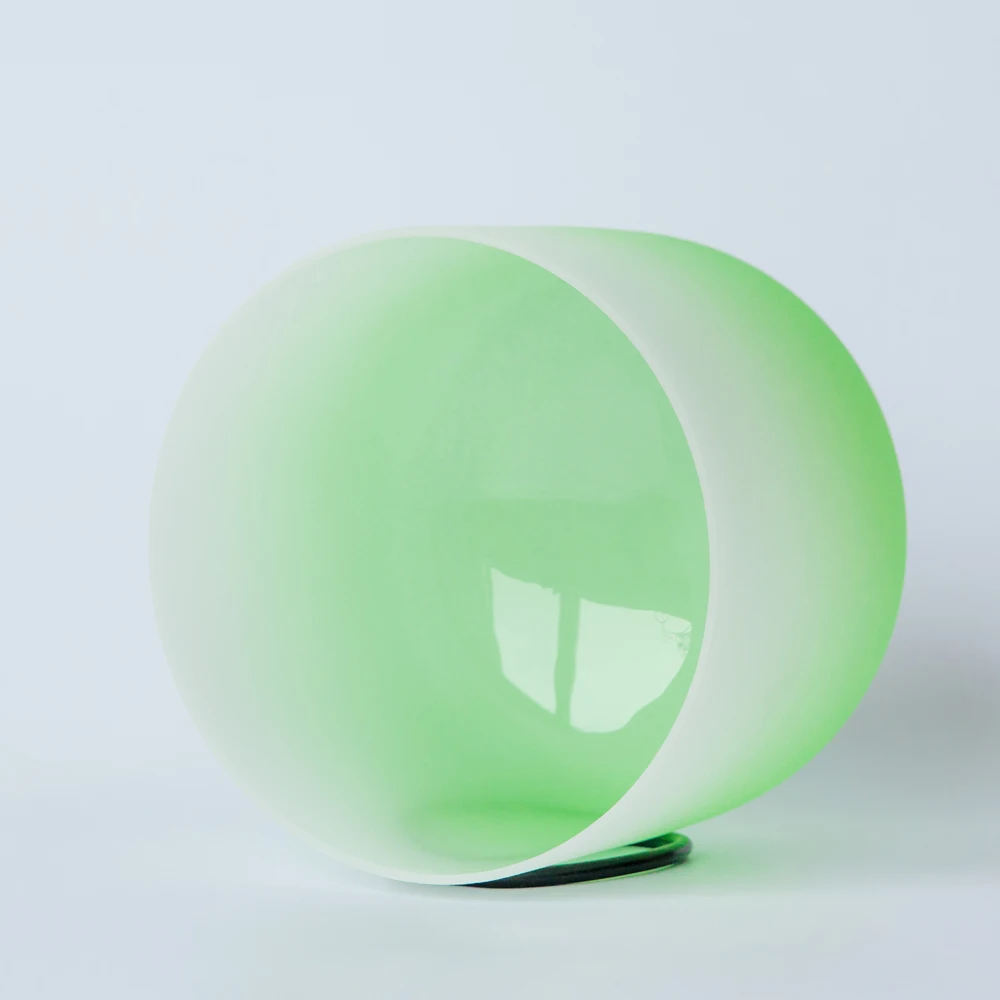 10 Inch F Note Half Color Heart Chakra Meditation Quartz Crystal Singing Bowl | Спорт и развлечения