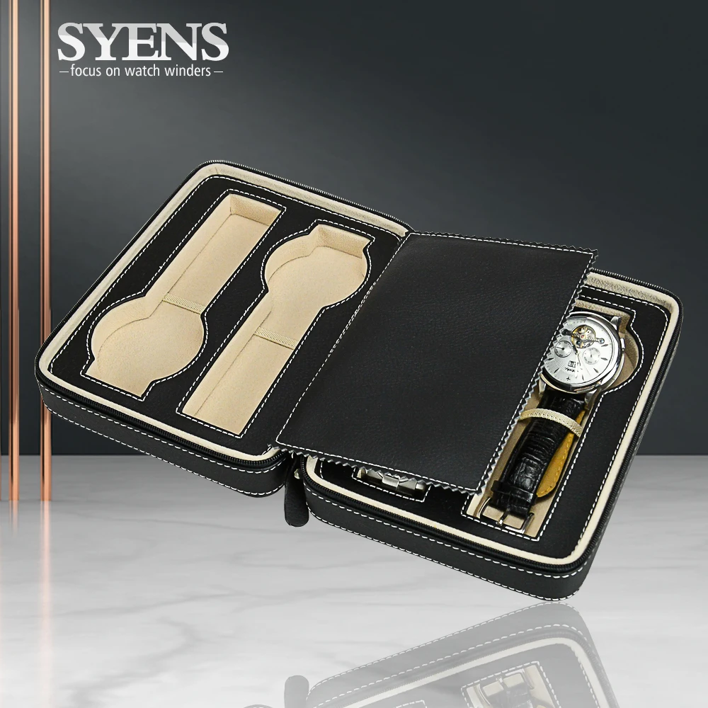 Роскошная упаковка для часов чехол путешествий кожа 4 упаковки коробка наручных