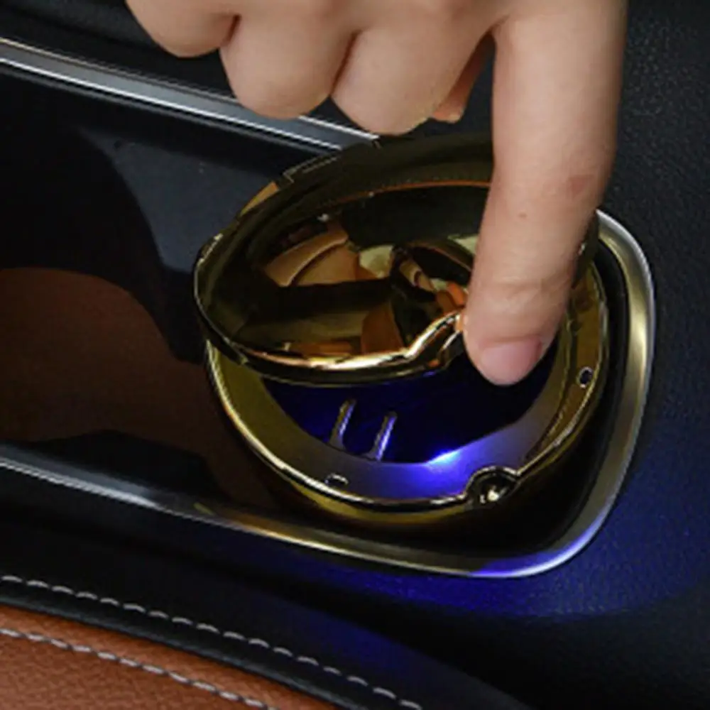 

LED Holder LED Light Car Ashtray Universal Auto Cigarettes Smoke Ash Container with Lights