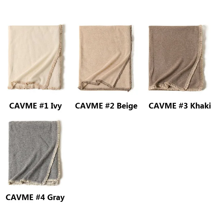 

CAVME Knitted Cashmere Scarf for Women Winter Ladies Fashion Scarves Largue Size Shawls Pashmina Wraps 200*70cm 196g