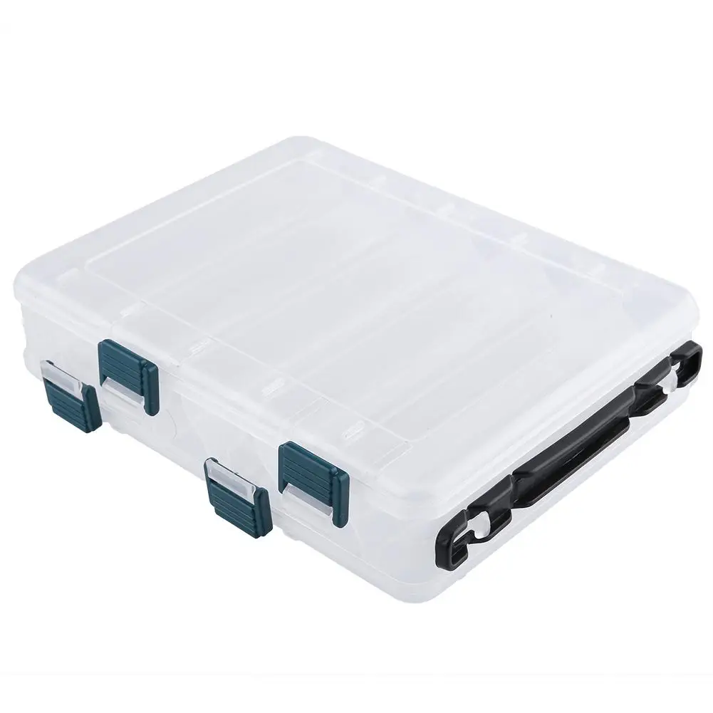 Двухсторонний 12 Отсек Рыболовные Приманки рыболовные снасти Крючки Чехол