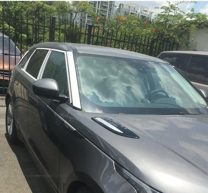 For Range Rover Velar 2017 2018 Car Accessories ABS Chrome Hood Air Vent Outlet Wing Trim 2pcs | Автомобили и мотоциклы