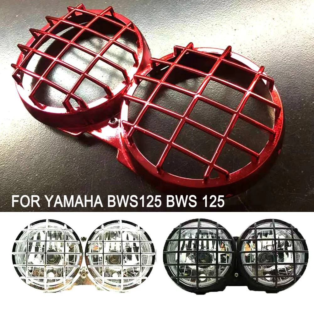 Front Headlight Cover For Yamaha Zuma BWS125 BWS 125 Mesh Grille Lampshade Vintage Headlight Protector Retro Grille Lampsh