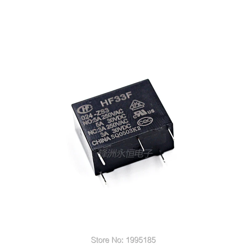 1 шт. реле JZC HF 33F-005-ZS3 33F-012-ZS3 33F-024-ZS3 5 В 12 24 в 5-pin 5A 250VAC HongFa | Строительство и ремонт