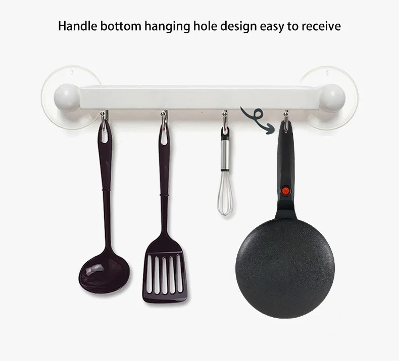 

HOODAKANG 20cm Electric Crepe Maker Pizza Pancake Machine Non-Stick Griddle Baking Pan Cake Machine Kitchen Cooking Tools