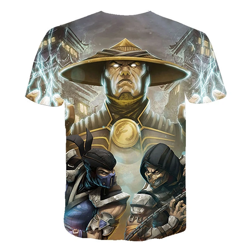 

2021 new Mortal Kombat 3D men's T-shirt fashion casual short-sleeved T-shirt street fashion cool boys and girls game clothes