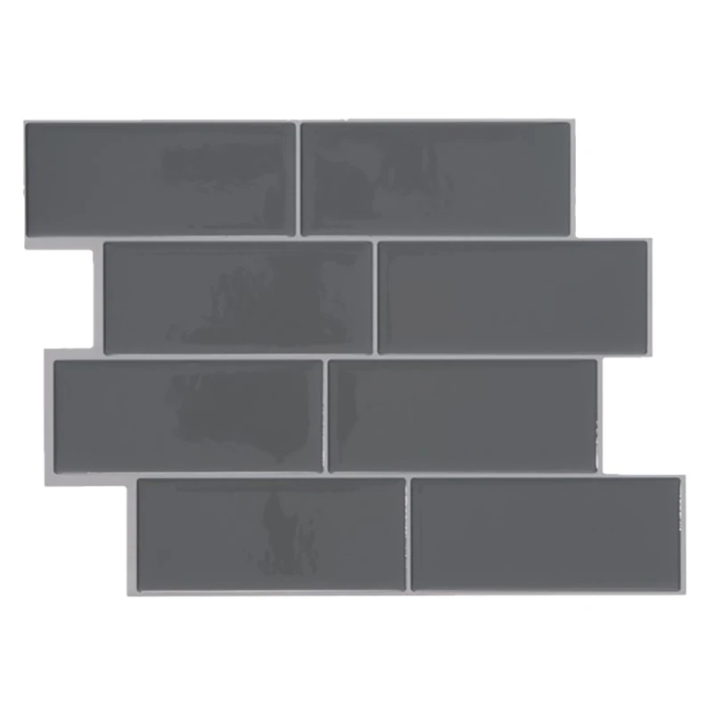 Самоклеящаяся наклейка на стену из серого кирпича в стиле метро наклейки для