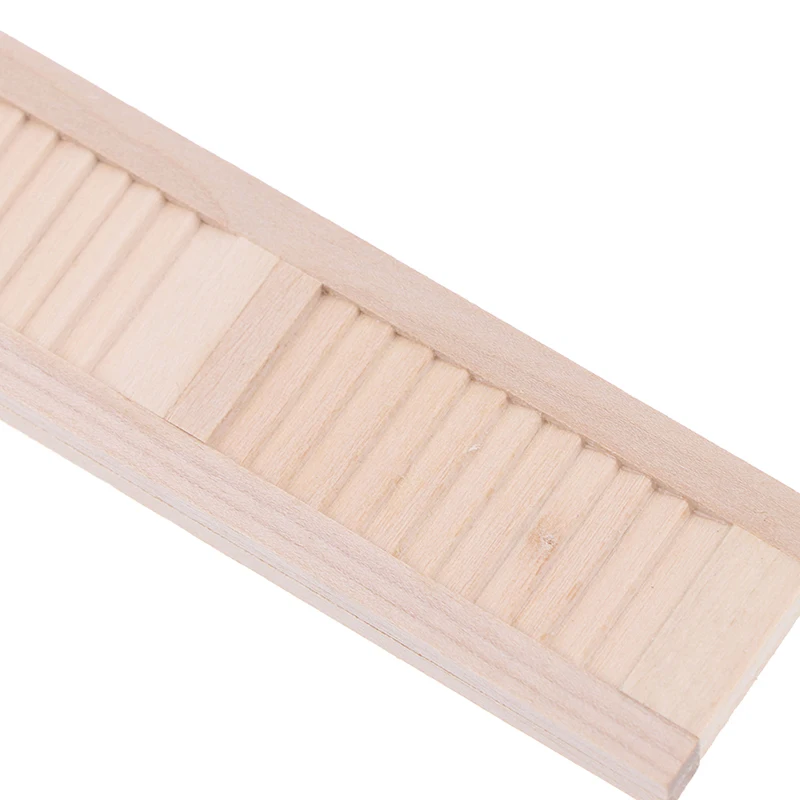 2 шт./компл. ручная работа 1/12 миниатюрные деревянные жалюзи для кукольного домика