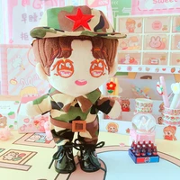 20cm baby clothes star doll dress up camouflage jumpsuit uniform pants suit christmas gifts