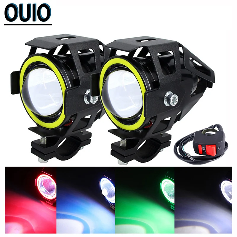 Светодиодный U7 мотоцикла лампы Электрический фара автомобиля сильный слабая