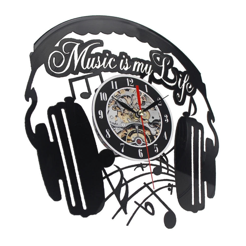 2020 горячая Распродажа Виниловые Настенные Часы Тема искусство часы настенные