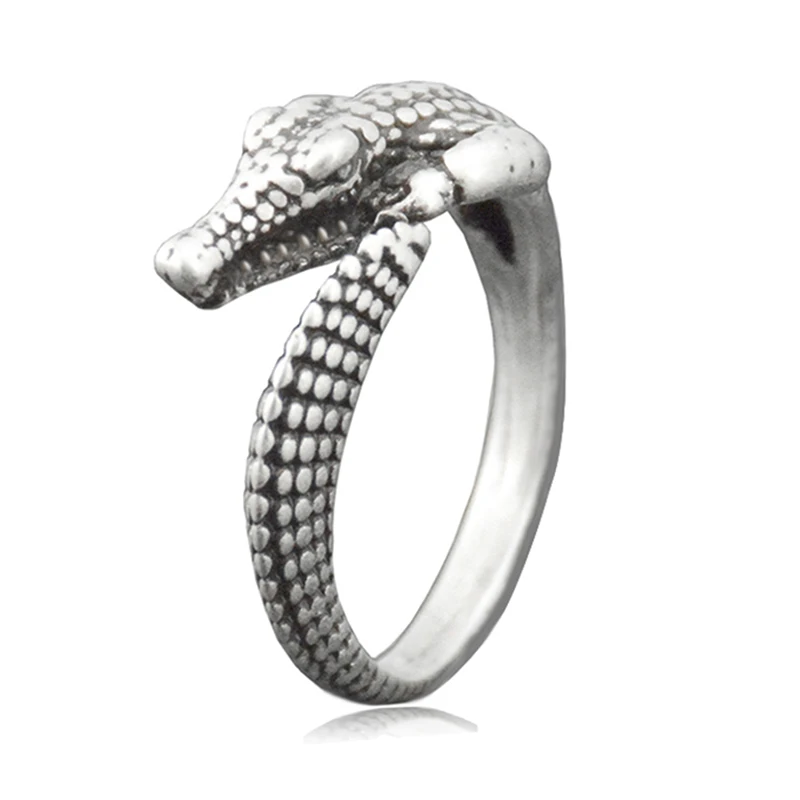 Винтажное кольцо в стиле панк С ИМИТАЦИЕЙ КРОКОДИЛА|ring for|lovers ringsrings for men |