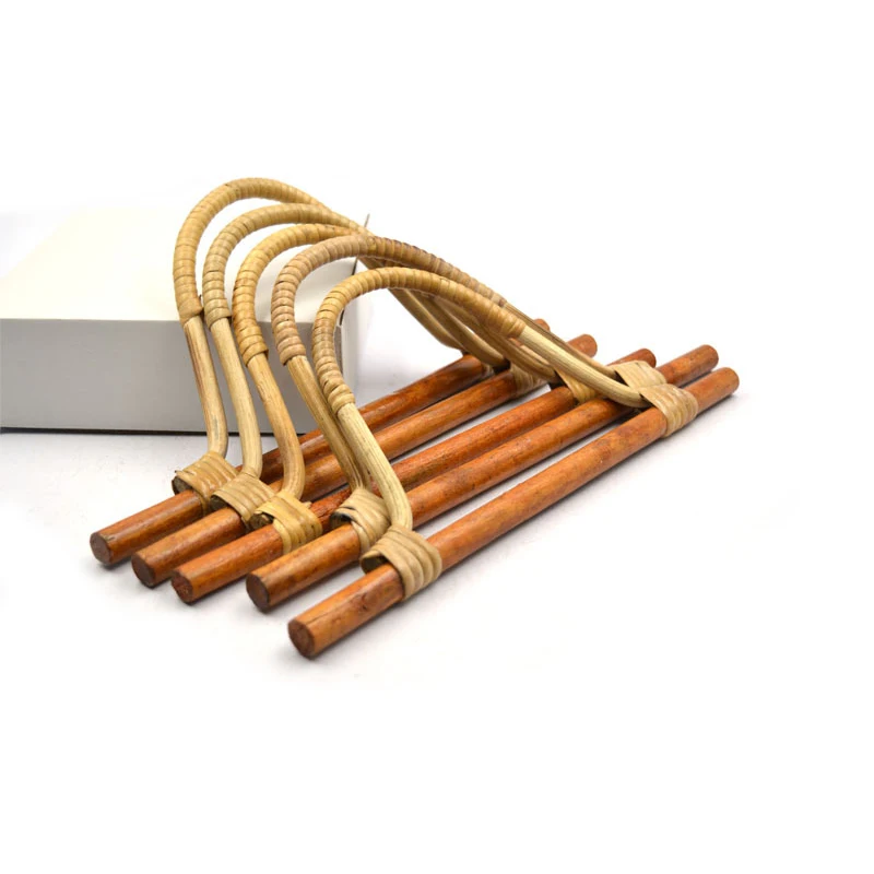 

Wooden Rattan Handmade Wooden Bag Handle Hanger-shaped Bag Handle Rattan D-shaped Bag Strap DIY Replacement Detachable Accessory