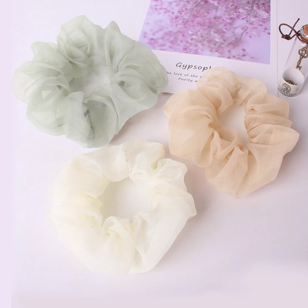 1 шт. полупрозрачное Сетчатое кольцо для волос элегантные и маленькие эластичные