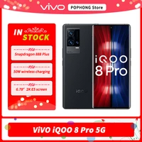 VIVO IQOO Pro Gaming Mobile Phone 6 78 Inch 120Hz AMOLED Snapdragon 888 Plus Octa Core 50MP Triple Cameras Face unlock NFC