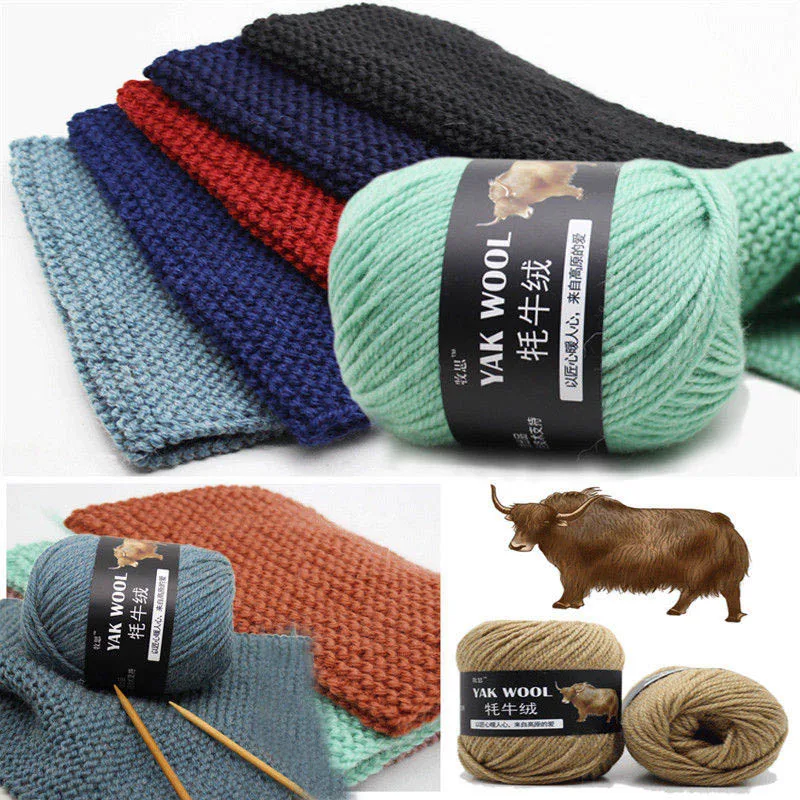 Мяч 100 г пряжа яка Толстая Сделай Сам Вязание кашемир шерсть Красочные качество