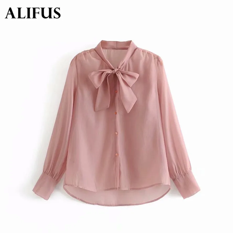 Мода Za элегантная обувь украшенная бантиком Для женщин рубашка Демисезонный
