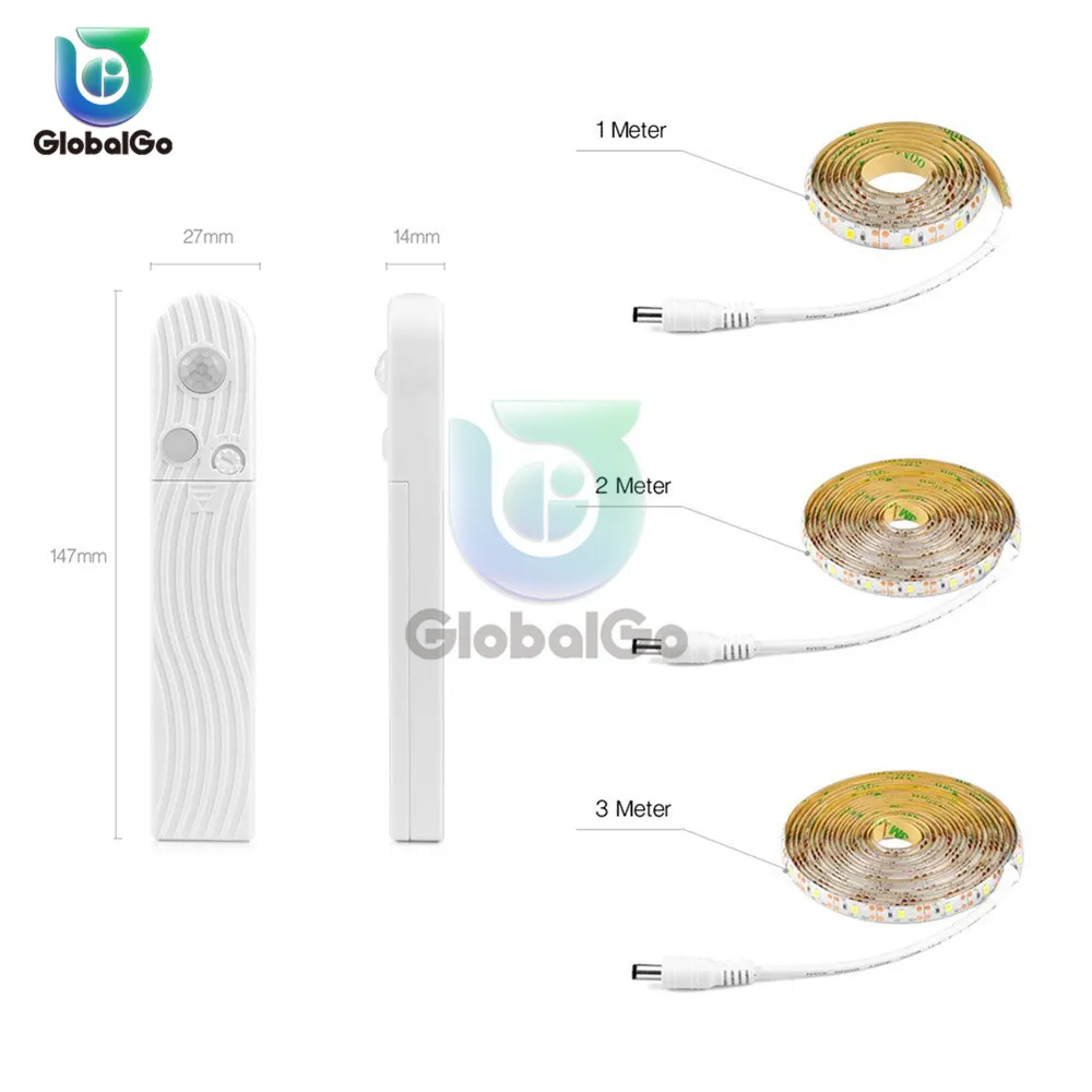 2835 SMD PIR светильник с датчиком движения для Kicthen лампа 1 м 2 м 3 м USB СВЕТОДИОДНЫЙ светильник s Шкаф украшение ночной Светильник