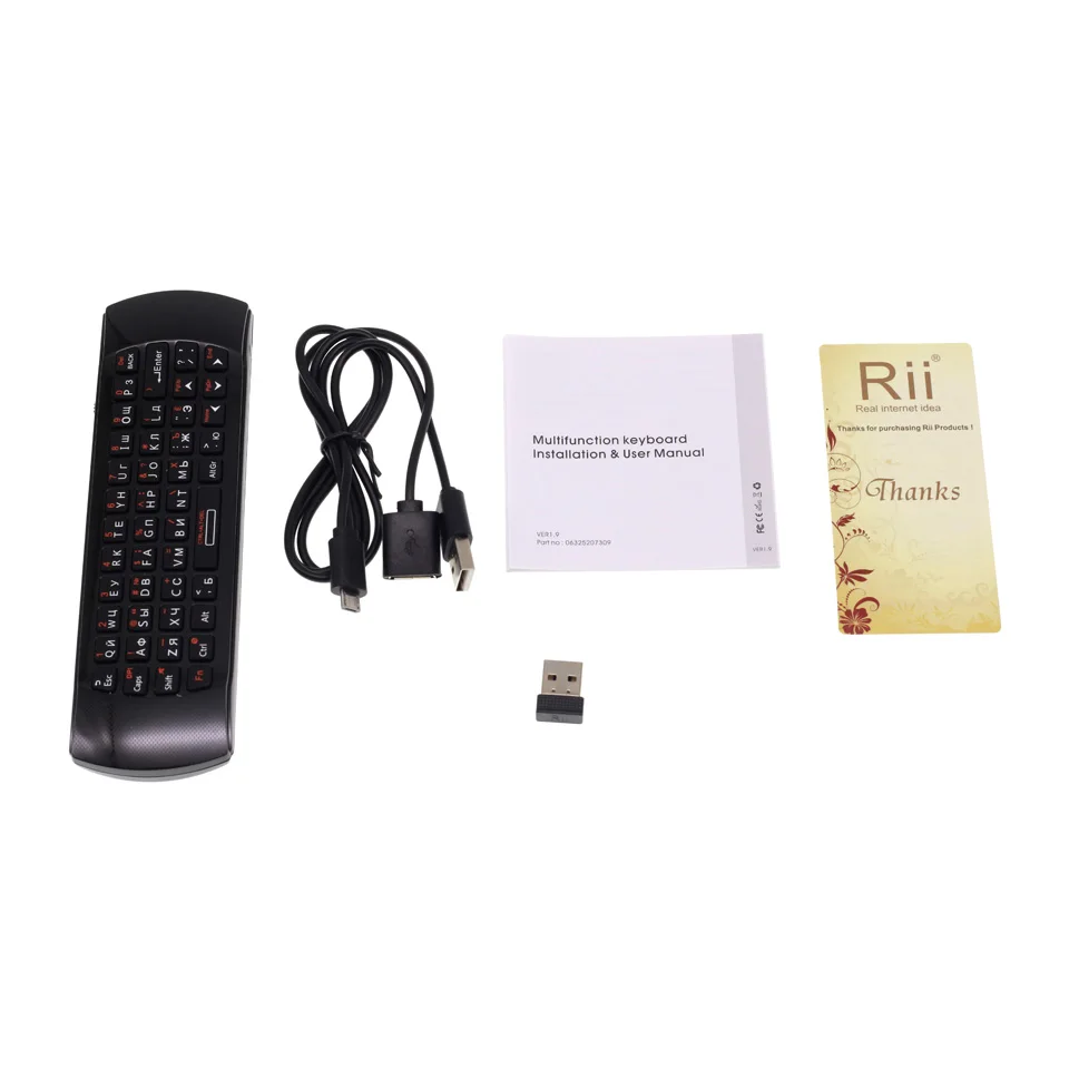 

Rii i25 Russian Keyboard 2.4GHz Wireless Air Mouse with IR Remote Learning for Mini PC IPTV KM3 Android TV Box X96 H96 TV Box