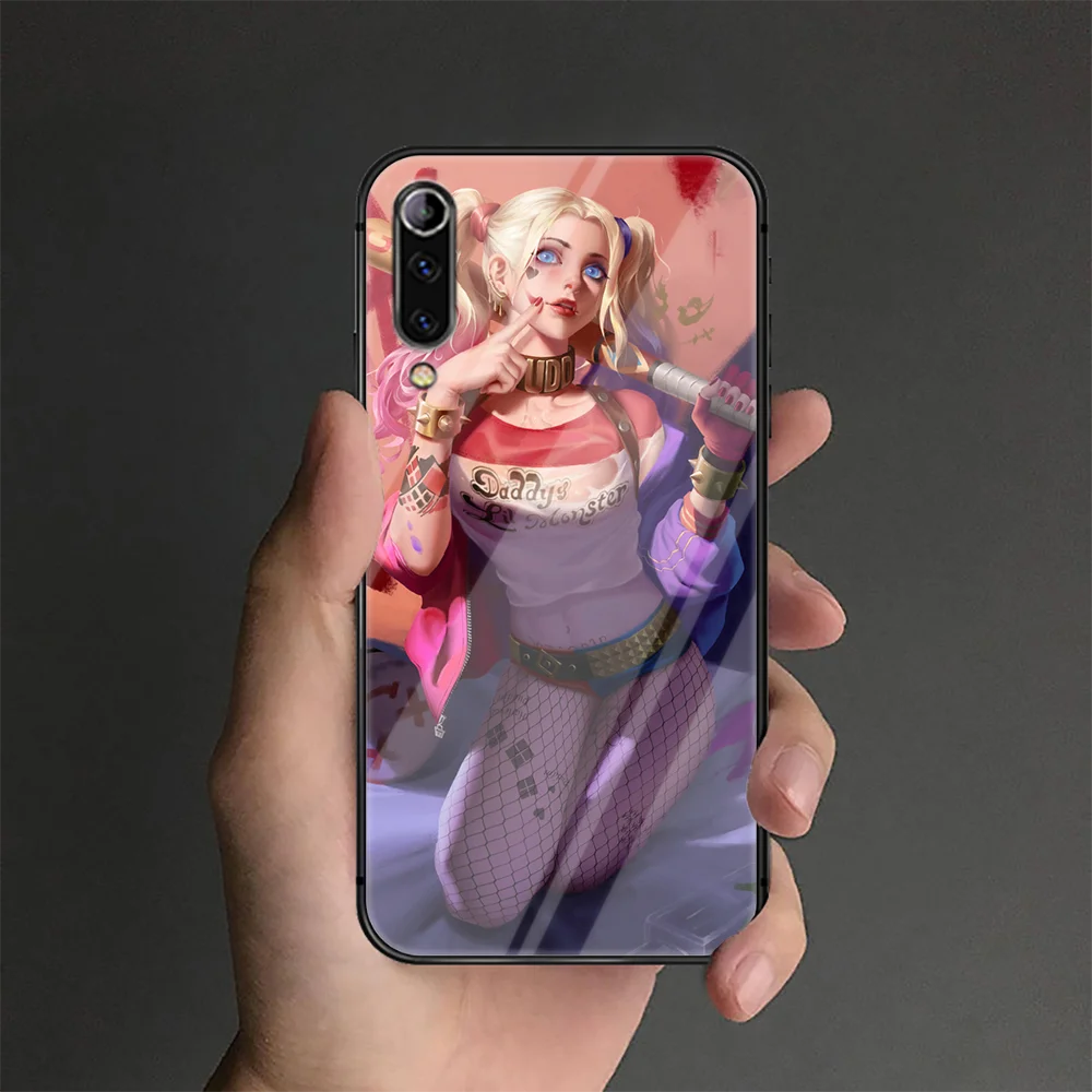 

Harleys Quinn Phone Tempered Glass Case Cover For Xiaomi Mi A3 Max3 Note 9 10 I T Pro Lite Ultra Back Phone case Soft