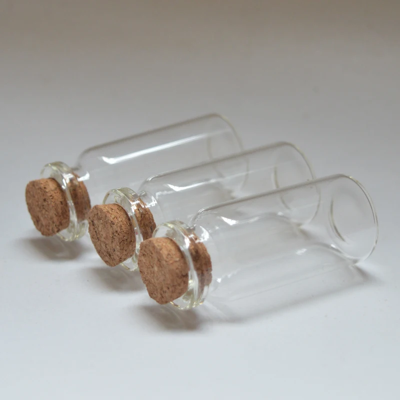 10pcs Mini Glass Bottles 50x22mm Vials Charms Pendants Clear Transparent Cork Crafts DIY Home Decoration | Красота и здоровье