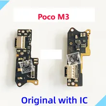Original Charging Port Flex Cable For Xiaomi Mi Poco M3 Charge Board  Ribbon Usb Connector Pcb Dock Mobile Phone Repair Parts