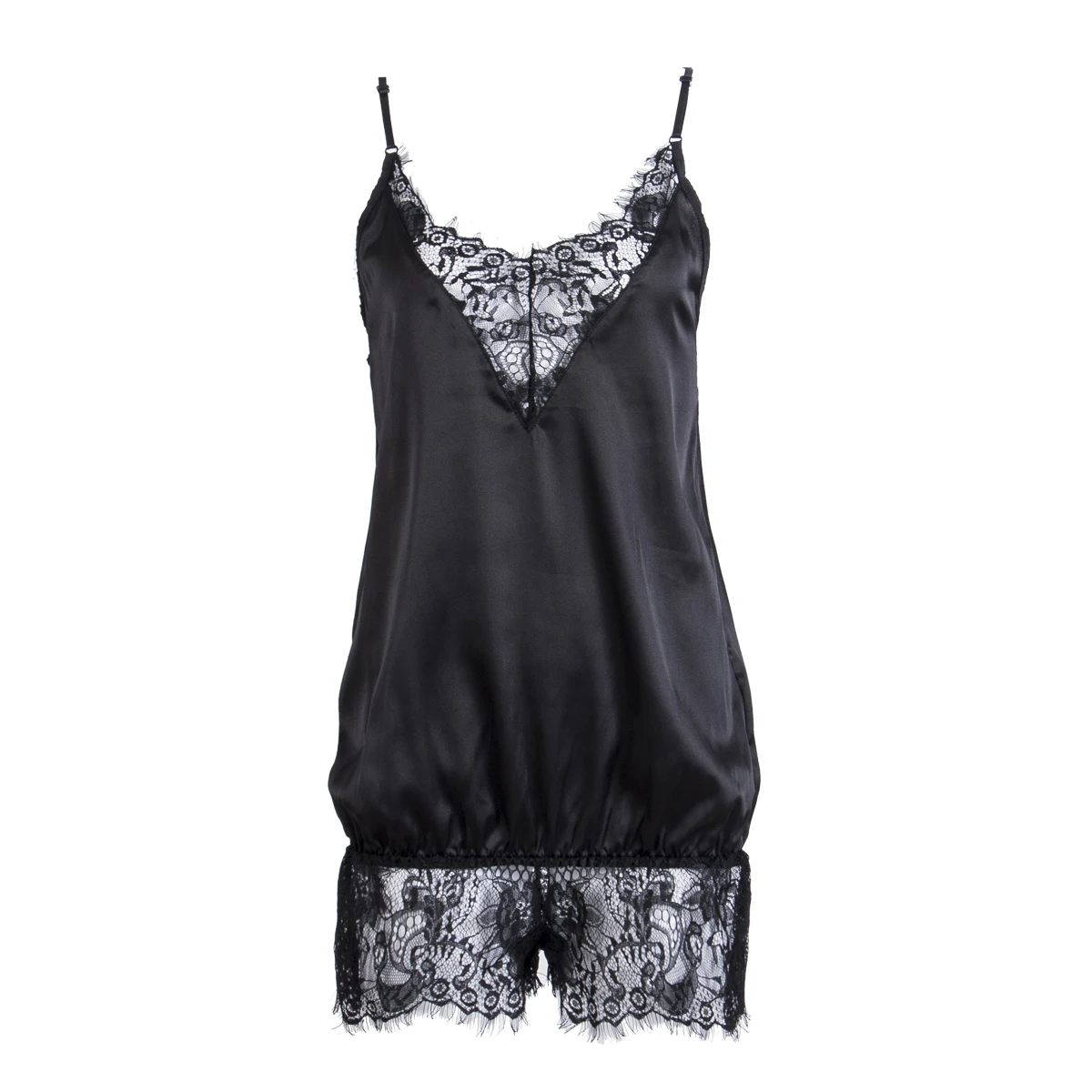 

New Women's Sexy Lace Lingerie Romper Sleeveless Halter Underwear Stitching Sleepwear Soft Comfortable Nightwear Hot Sell