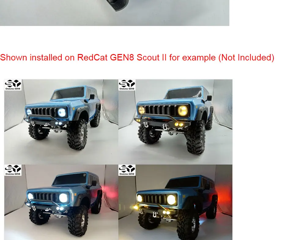 GEN8 RC автомобильный светодиодный светильник комплект для RedCat GEN8 Scout II Body