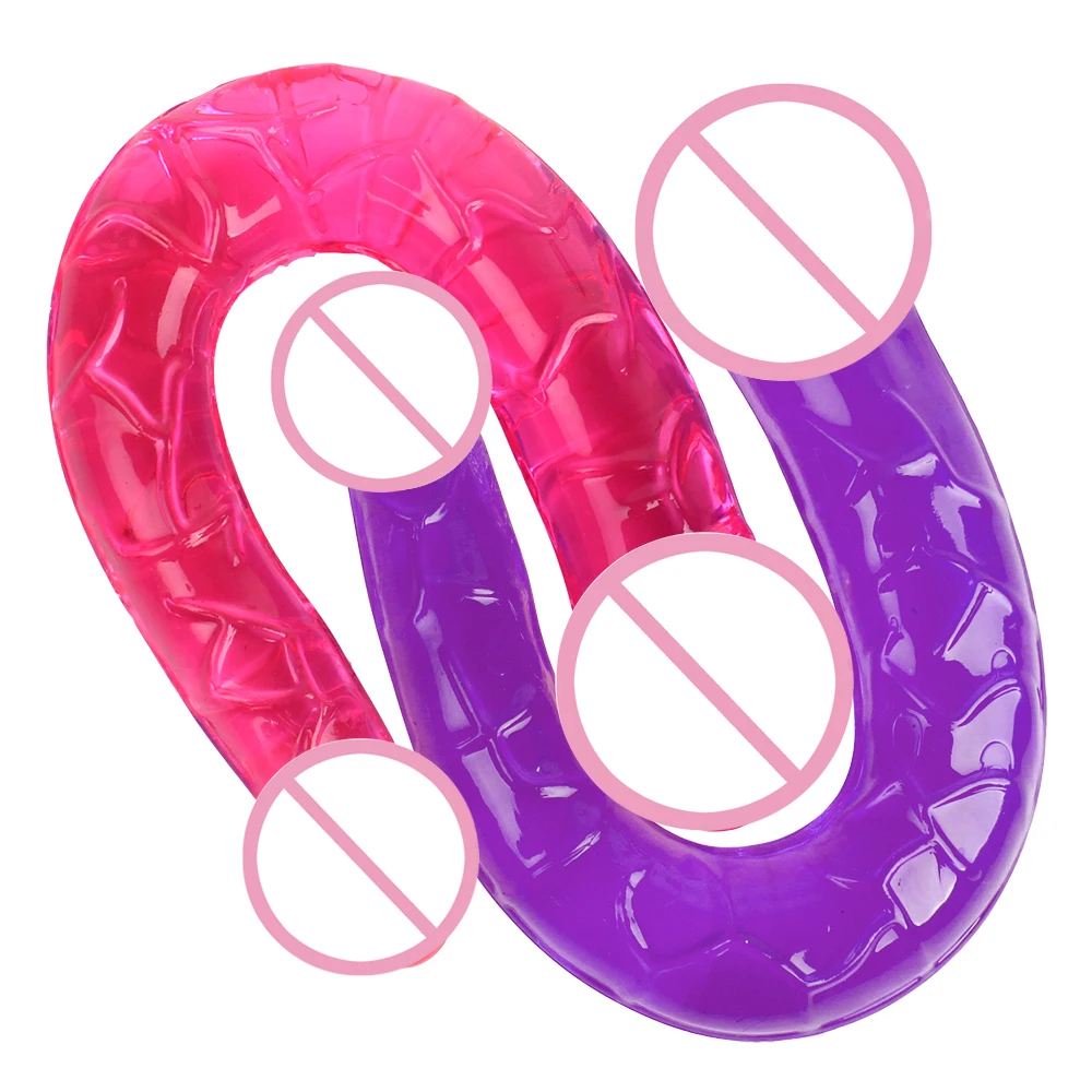 Длинные мягкие лесбиянок Вагина Анальная пробка Массажер реалистичный взрослый