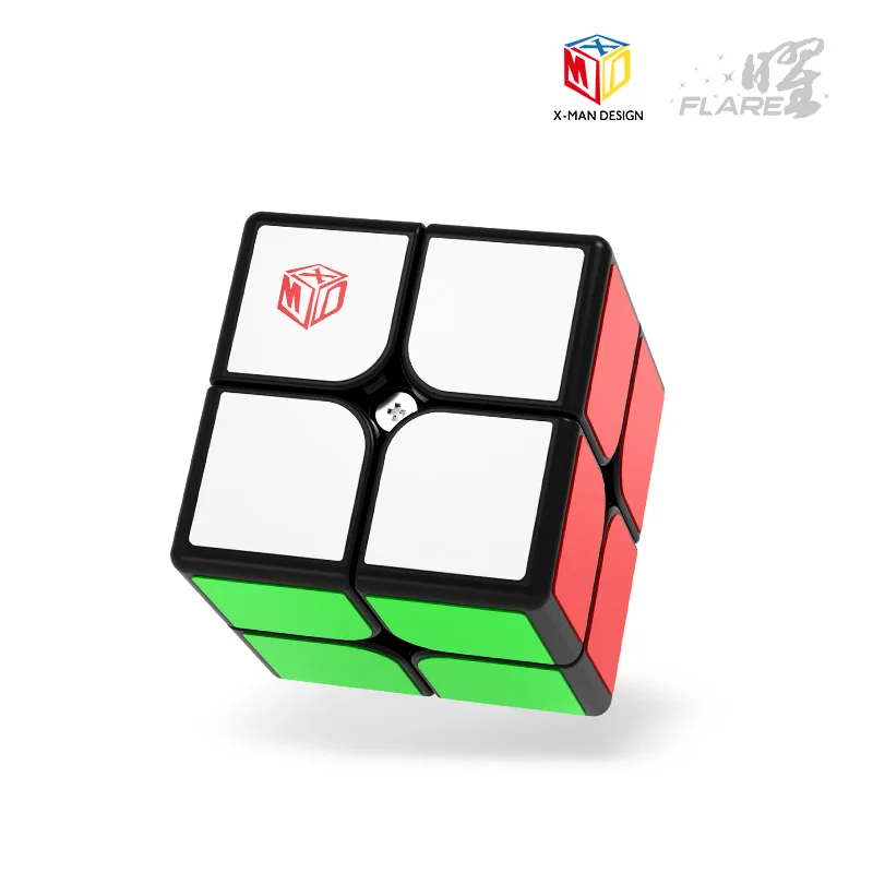 QiYi FLARE 2x2x2 X-MAN с застежкой на магните 2x2 Скорость волшебный куб головоломка Cubo Magico