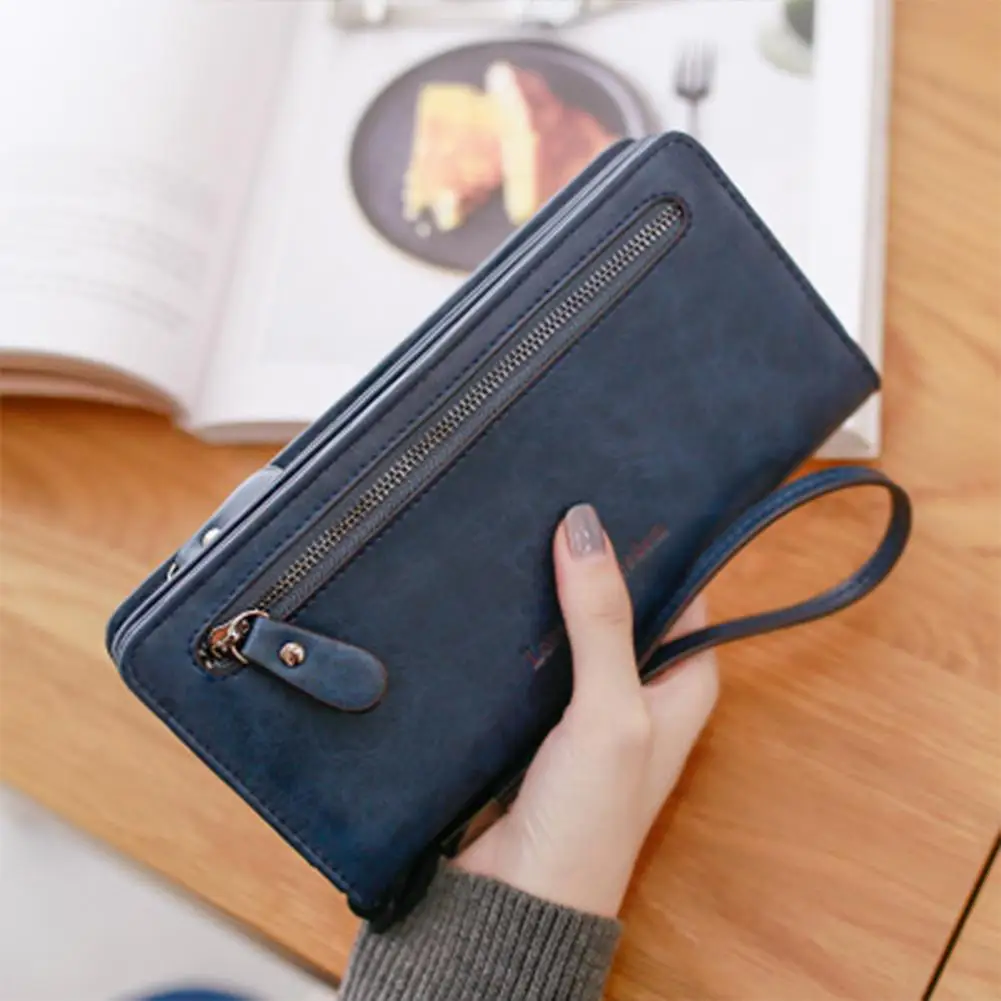 Мужской короткий кошелек из искусственной кожи Biflod с защитой от кражи на молнии