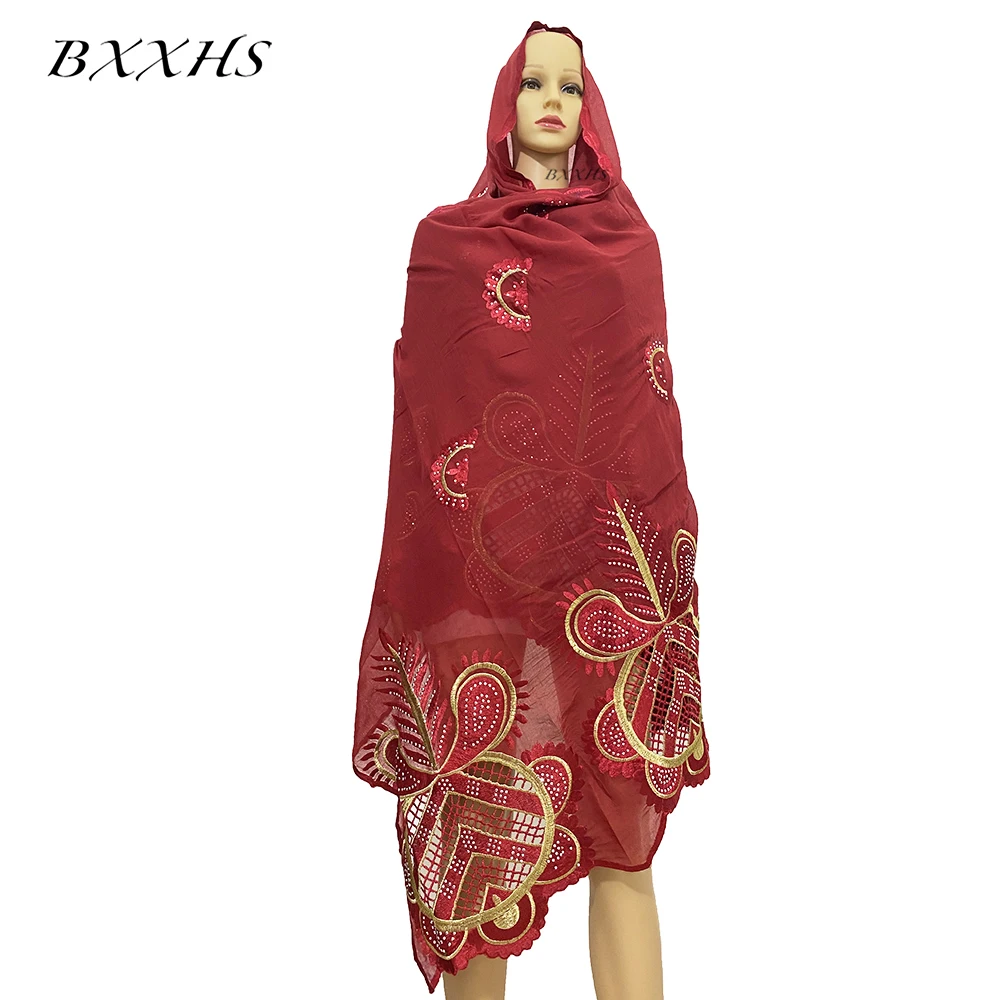 2021 г. Африканский женский хиджаб мягкий хлопковый шарф модные головные уборы из