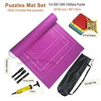 3mm thicken puzzles mat jigsaw roll mat playmat large 500 1500 2000pcs puzzle accessories storage portable travel games w bag