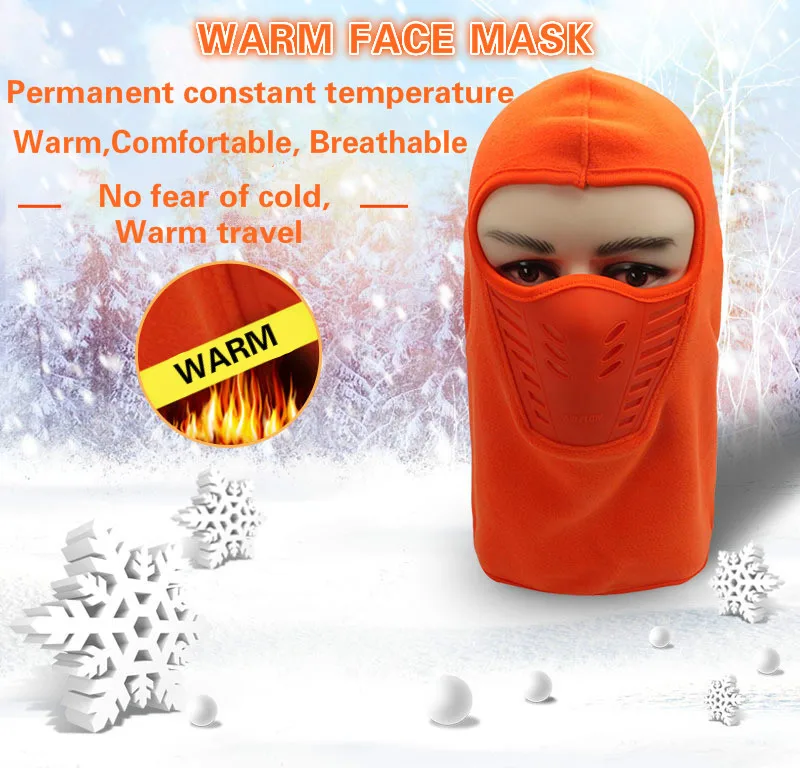 Мотоциклетная Зимняя Маска для лица ветрозащитная бархатная ткань унисекс