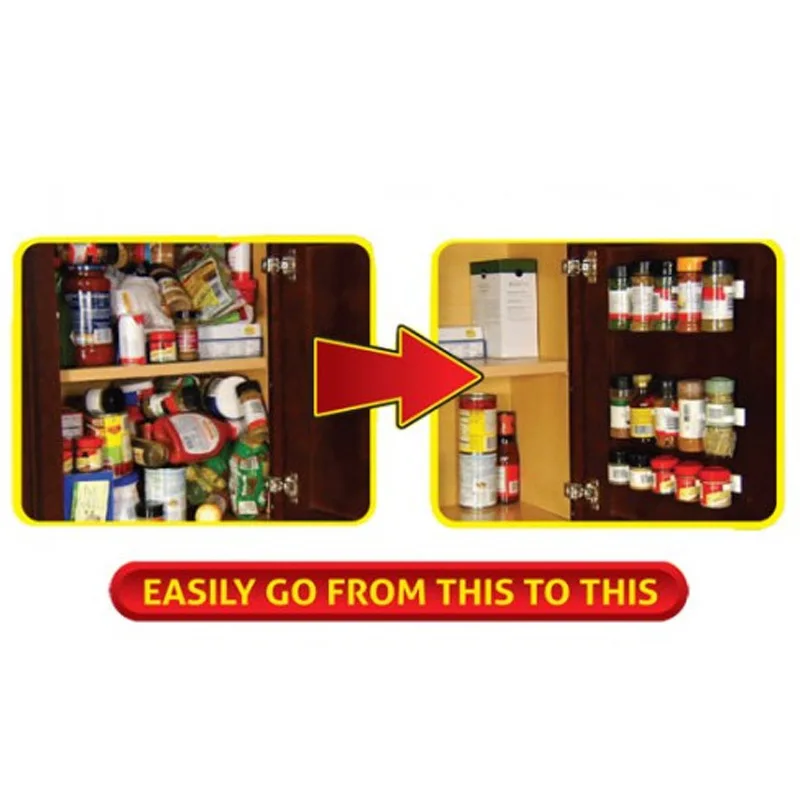 4 шт. подставка для специй держатель стойка настенный шкаф двери висячие банки