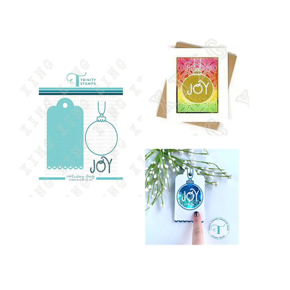 

Holiday Tag Metal Cutting Dies Scrapbook Diary Decoration Stencil Embossing Template Diy Greeting Card Handmade Arrival New