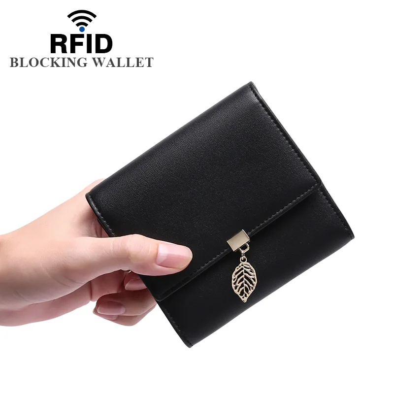

SENDEFN Fashion Women Wallets PU Leather Short Design Lady Card Holder Trifold Wallet