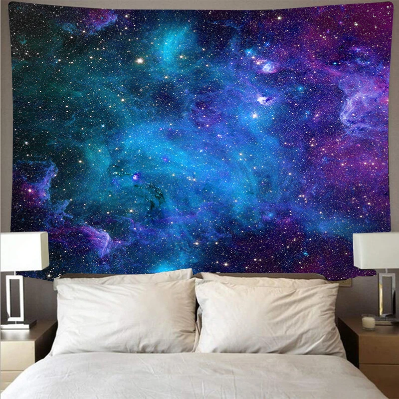 

Mystery Universe Starry Sky Space Trippy Tapestry Wall Hanging Large Psychedelic Star Tapestries For Bedroom Wall Cloth Carpet