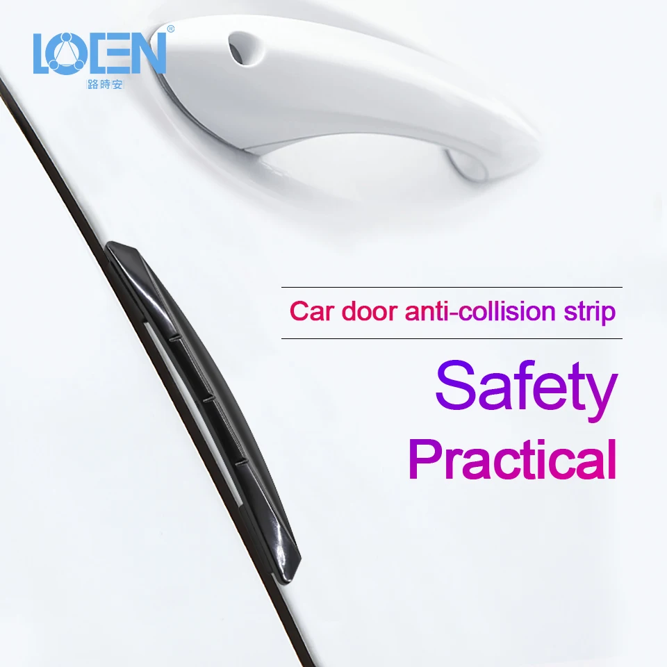 

4 шт./лот, автомобильный Стайлинг, молдинг, автомобильная защита двери, черные прозрачные защитные полосы для края двери, универсальные защи...