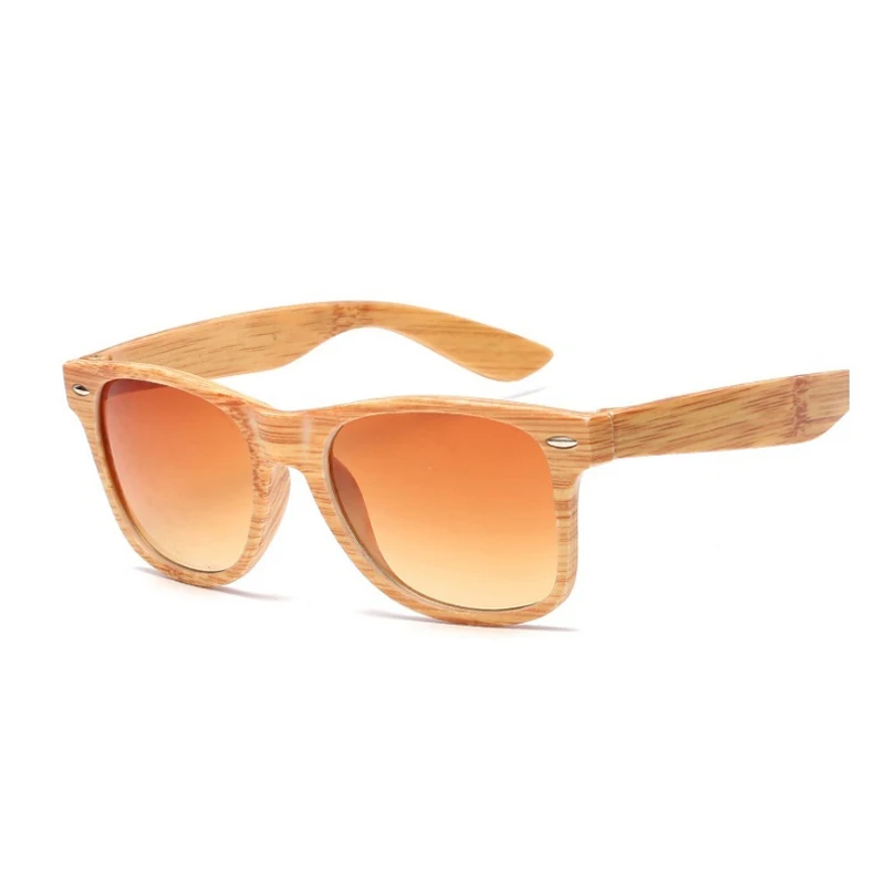 

Mannen Retro Bamboe Zonnebril Houten Bamboe Glazen Mannen Merk Designer Fashion Vierkante Hout Zon Mannelijke Faux Hout Bril