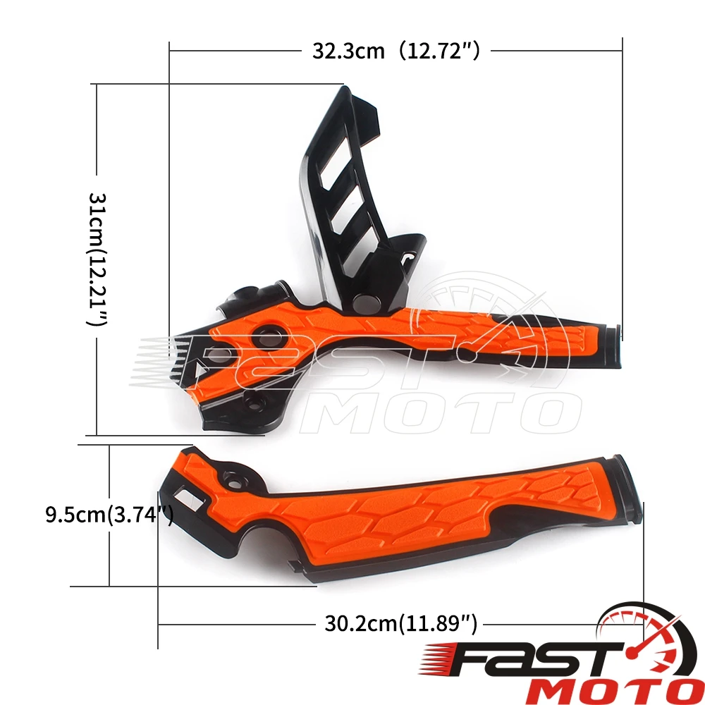 1 пара x-крепление на протектор рамы ограждения для 500XCW EXC 450XCW XCF SXF-FE 350XCFW SXF 300XCW 250XCFW