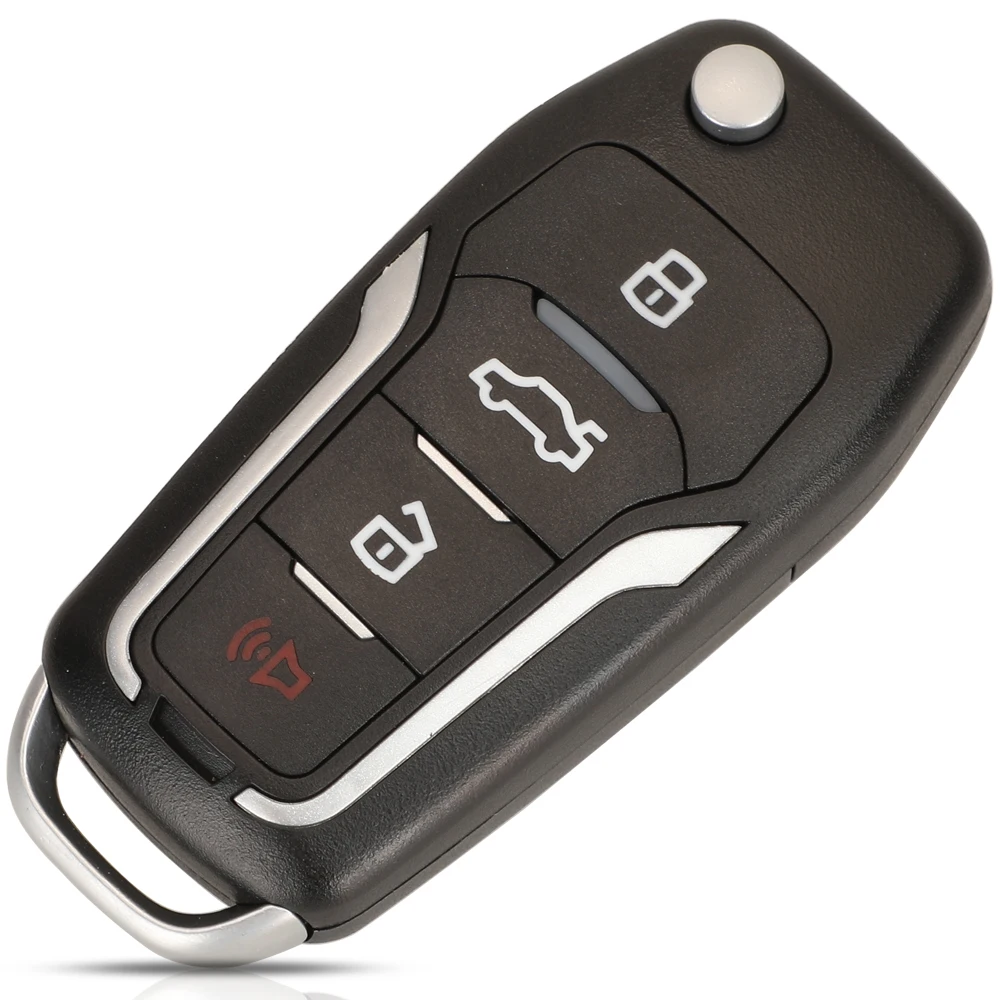 

Автомобильный Ключ-брелок Jingyuqin Для Ford Crown Focus Taurus Lincoln Navigator Mercury Tracer, 315/433 МГц, ID63, 4 Кнопки