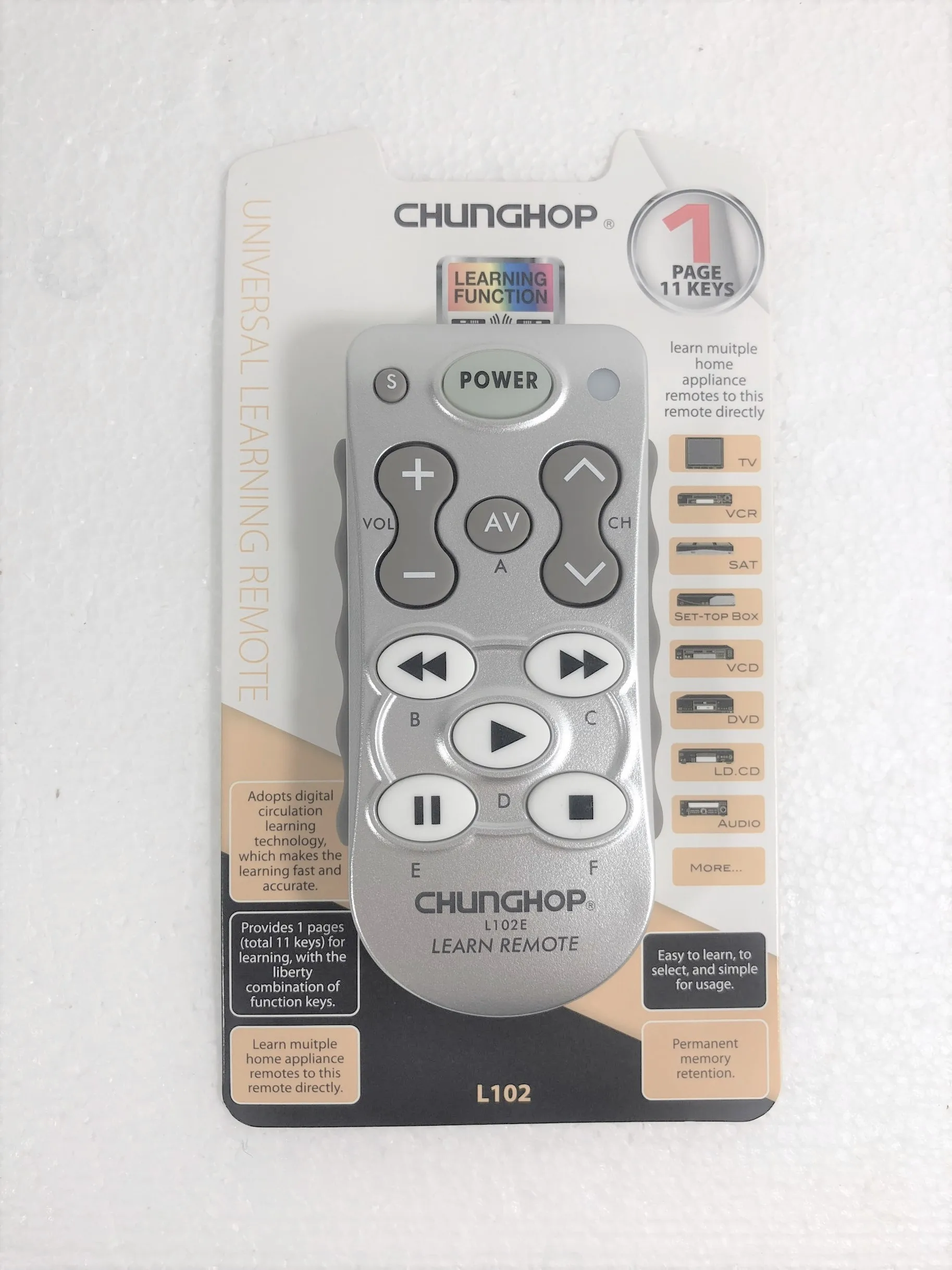 L102 Универсальный обучаемый Функция дистанционного Управление для ТВ сел DVD CBL