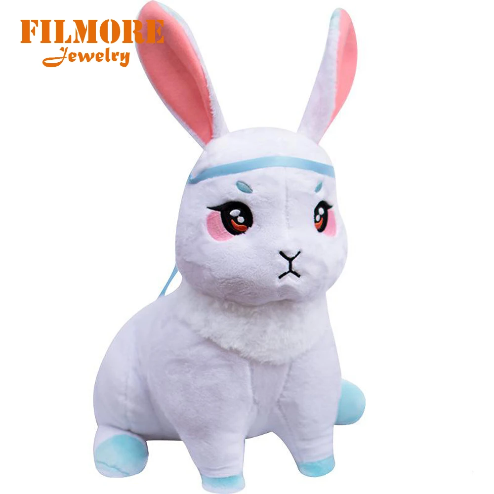 24cm Rabbit Основатель диаболизма Mo Dao Zu Shi брелок 22 см флейта кнут оружие Модель брелки коллекция меч с оболочкой ювелирные изделия - Цвет: 24cm Rabbit