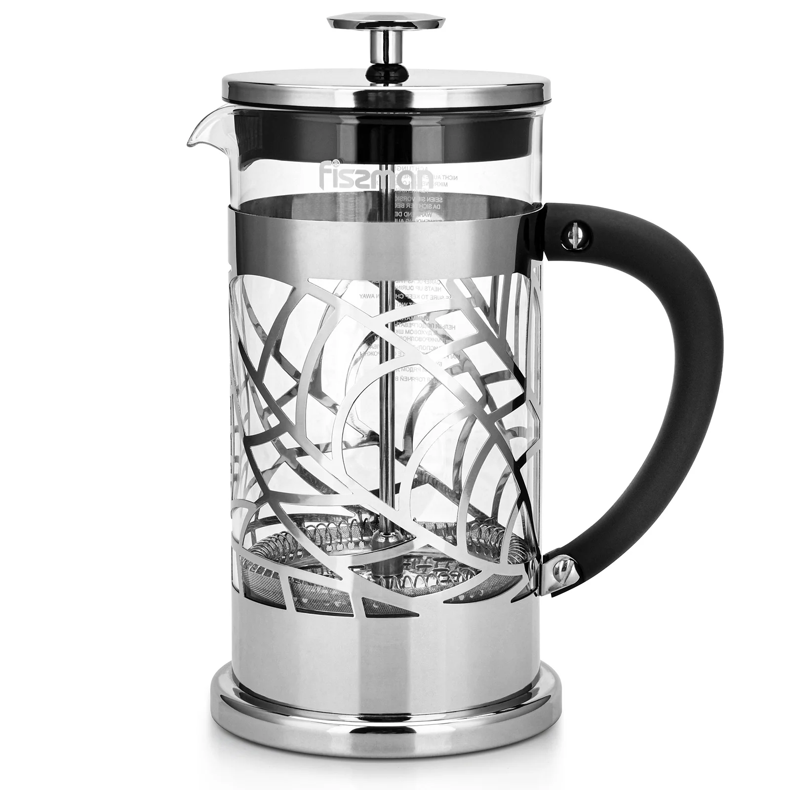 

1000ML Heat Resistant Glass Body French Press Pots Stainless Steel Cup Holder Small Diameter Filter Coffee Maker Kitchen Tools