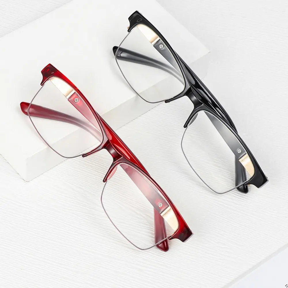 

Женские + 10 ~ + 40 ультралегкие очки для чтения высокой четкости очки для дальнего зрения очки с полуоправой пресбиопические очки