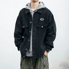 Мужская джинсовая куртка в стиле ретро, свободная универсальная куртка для пар, красивый повседневный топ в японском стиле, весна-осень