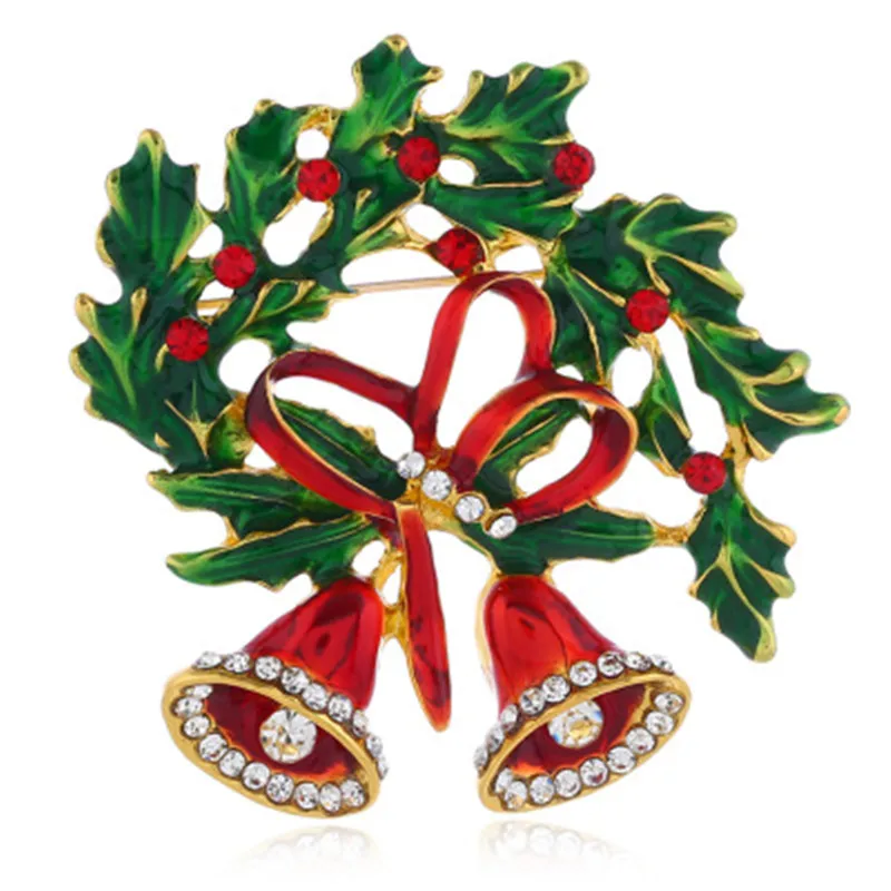 Рождественский Колокольчик Броши подвески из сплава масляные творческие