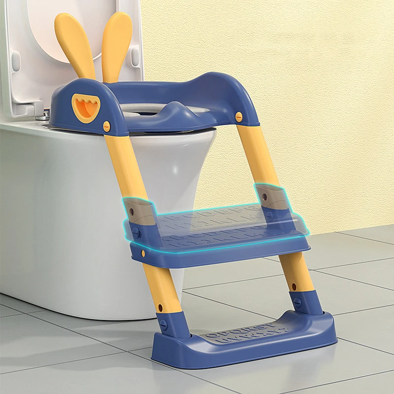 

Baby Toilet Seat With Adjustable Ladder Infant Toilet Training Folding Seat training Baby Potty Training Seat Children's Potty